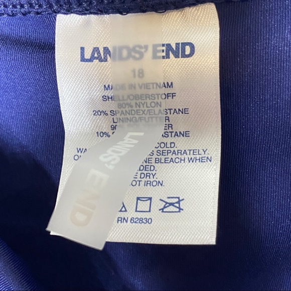 Land's End Bikini Bottom Navy Blue Size 18 - Picture 7 of 9